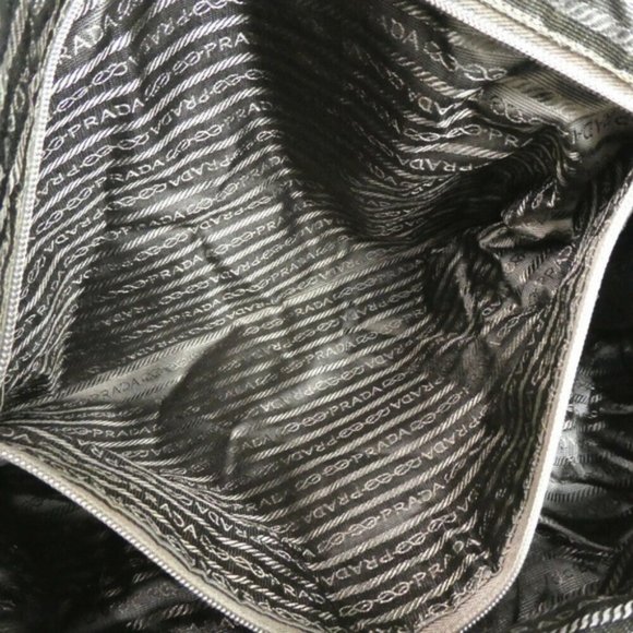 PRADA extra large Boston travel bag Nylon Leather carry on - Picture 7 of 7